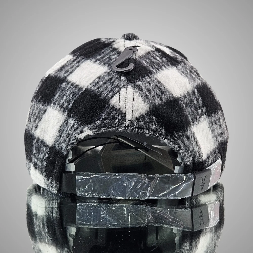 All Saints Hat Cap Black White Check Adjustable Baseball Cap Cottagecore Outdoor